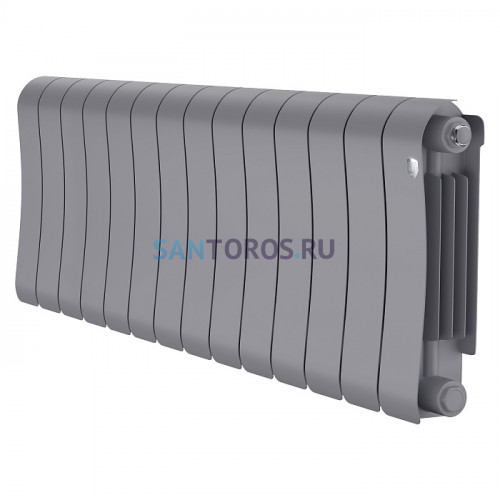 Радиатор биметаллический Royal Thermo Infinity 300 Silver Satin - 14 секционный (НС-1683526 РОЯЛ ТЕРМО)